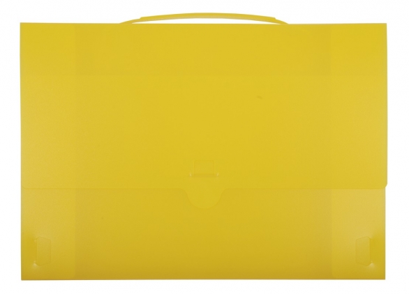 Bild 1 von Polypropylen-Sammelmappe, transparent A4 mit Griff, inkl. Steckverschluss, FH 20 mm, transparent