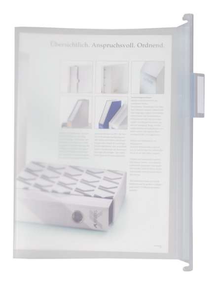 Bild 1 von Polypropylen-PP-Hängemappe 0,45 mm mit 2 Kunststoffhängeschienen inkl. Reiter und Einsteckschild