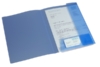 Bild 2 von Polypropylen-Angebotshefter, blau mit 2 Innenklappen, Visitenkartenschlitz, Abheftvorrichtung