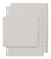 PP-Register, Zahlen 1-10, A4, 297 x 210/225 mm, Eurolochung