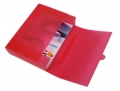 Bild 3 von PP-Sammelmappe, rot, A4 mit Griff, inkl. Steckverschluss, FH 65 mm, rot