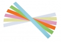 Bild 2 von Bezeichnungsstreifen, rosa, individuelle Beschriftung, Breite: 380mm, Höhe: 27 mm, VE = 50 Stück je