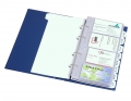 PVC-Visitenkartenalbum DIN A 5 ohne Register inkl. 30 Hüllen für 240 Karten