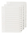 Mylar-Register, Zahlen 1-10, A4, 297 x 210/223 mm, Eurolochung